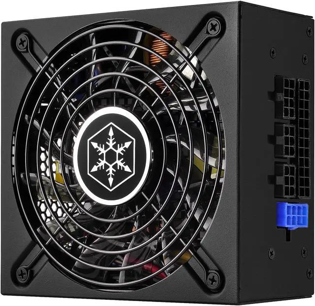 Alt view image 2 of 18 - SilverStone Technology 500W SFX-L Form Factor 80 PLUS GOLD Full Modular Lengthened Power Supply with +12V single rail, Active PFC (SX500-LG)