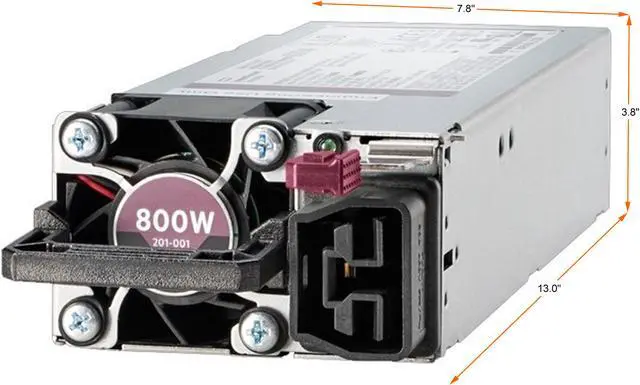 Alt view image 3 of 3 - HPE 800W Flex Slot Platinum Hot Plug Low Halogen Power Supply Kit P38995B21