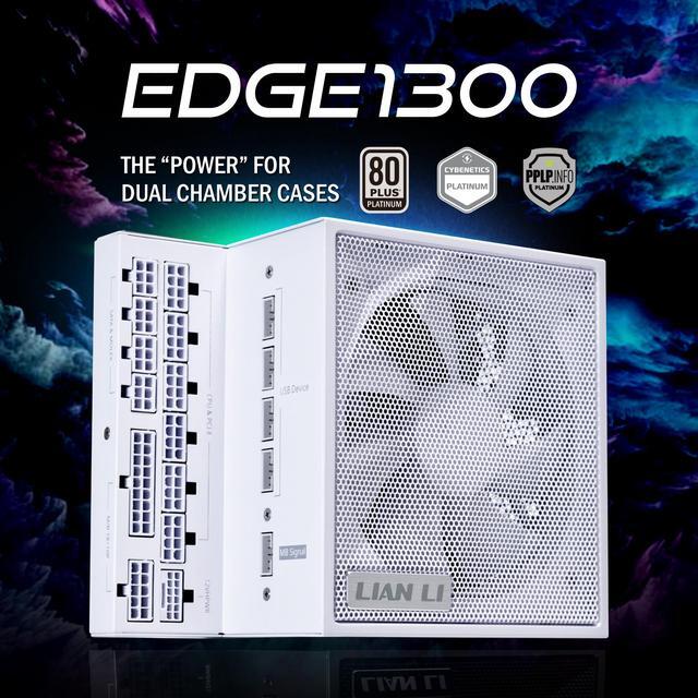 Alt view image 2 of 7 - LIAN LI Edge series EG1300 White, 1300W ATX12V v3.1, 80 PLUS PLATINUM Certified , Full Modular Power Supply