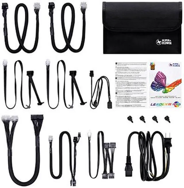 Alt view image 7 of 7 - Super Flower Leadex III ARGB 550W 80+ Gold, 10 Years Warranty, Addressable LEDs With 5V Motherboard Sync/Analog Controlled, ECO Fanless & Silent Mode, Full Modular Power Supply, SF-550F14RG