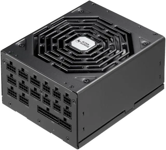 Main image of Super Flower Leadex Platinum SE 1200W 80+ Platinum, 10 Years Warranty, ECO Fanless & Silent Mode, Full Flat Ribbon Modular Power Supply, Dual Ball Bearing Fan, SF-1200F14MP V2
