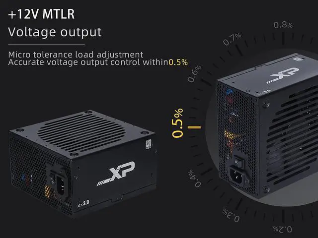 Alt view image 8 of 8 - SAMA XP 1000w ATX Power Supply PSU For Gaming Computer PC Power Supply Unit - 80 Plus Platinum - ATX 3.0 & PCIe 5.0 Compliant - Fully Modular - Low Noise Intelligent ECO
Silent Fan Japanese Capacitors