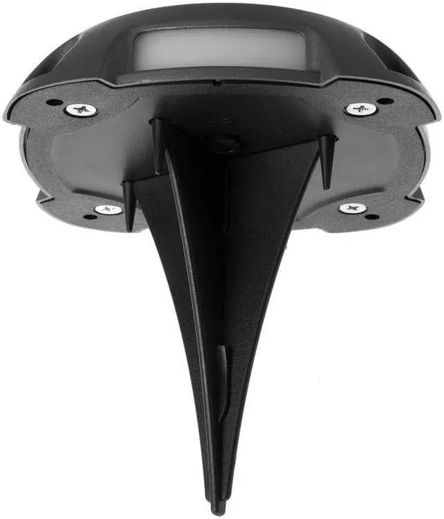 Alt view image 4 of 15 - Home Zone Security Solar Deck Lights - Outdoor Weatherproof LED Deck Lights with Stakes and No Wiring Required, 4-Pack, Black, 1-Set (ELJ7307V)