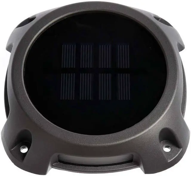 Alt view image 5 of 15 - Home Zone Security Solar Deck Lights - Outdoor Weatherproof LED Deck Lights with Stakes and No Wiring Required, 4-Pack, Black, 1-Set (ELJ7307V)