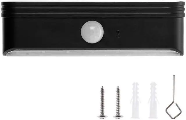 Alt view image 7 of 10 - Home Zone Security Solar Step Lights - Motion Sensor LED Outdoor Deck and Step Lights with No Wiring Required, 2-Pack, Black (ELI0989V)