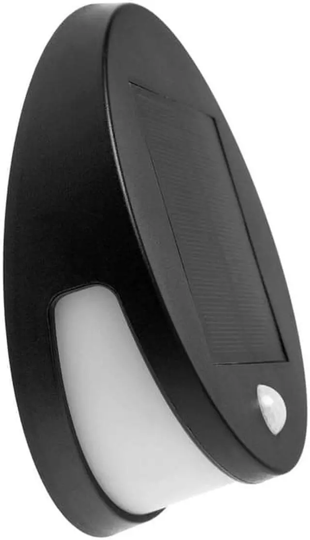 Alt view image 4 of 13 - Home Zone Security Solar Down Light - Motion Sensor Wall Mount 3000K Solar Light, No Wiring Required (1-Pack)