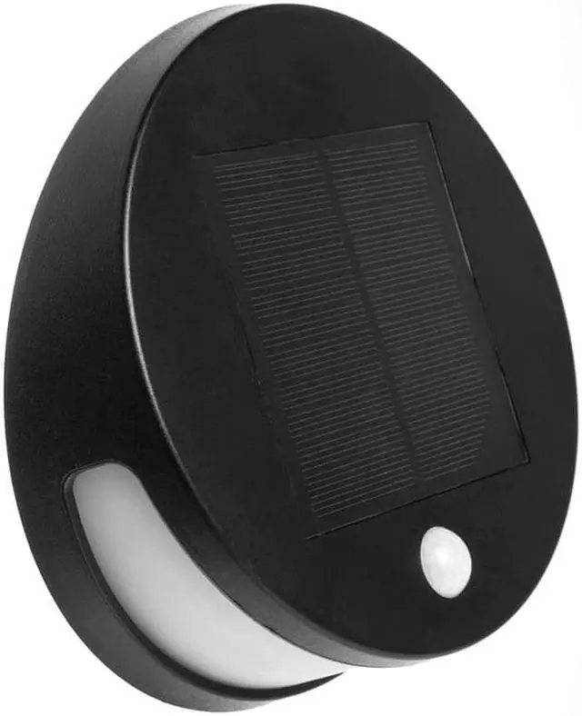 Alt view image 6 of 13 - Home Zone Security Solar Down Light - Motion Sensor Wall Mount 3000K Solar Light, No Wiring Required (1-Pack)