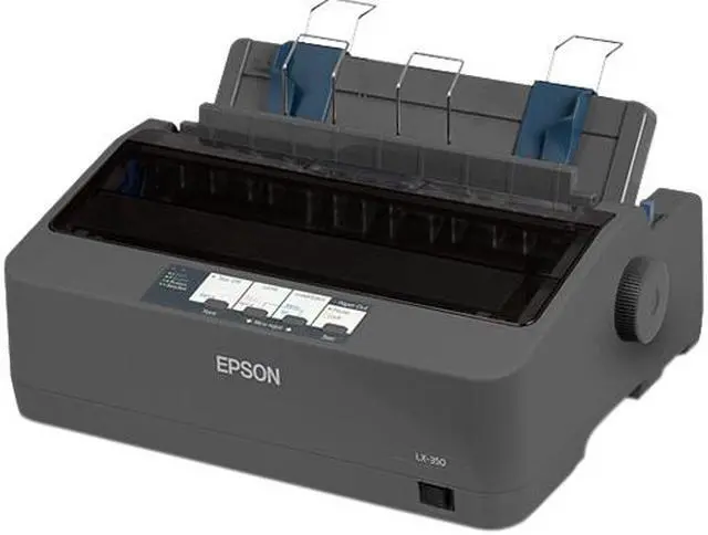 Alt view image 3 of 4 - Epson LX-350 Monochrome Dot Matrix Printer