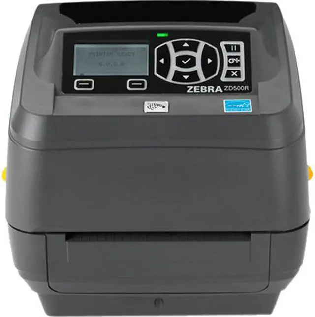 Main image of Zebra ZD500R 4" Desktop Thermal Transfer Label Printer, 203 dpi, USB, Serial, Centronics Parallel, Ethernet, RFID-UHF US/CA - ZD50042-T012R1FZ
