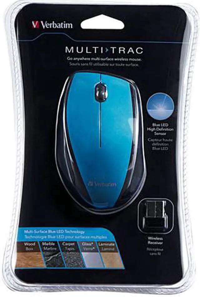 Alt view image 3 of 3 - WIRELESS BLUE LED OPTICAL MOUSE