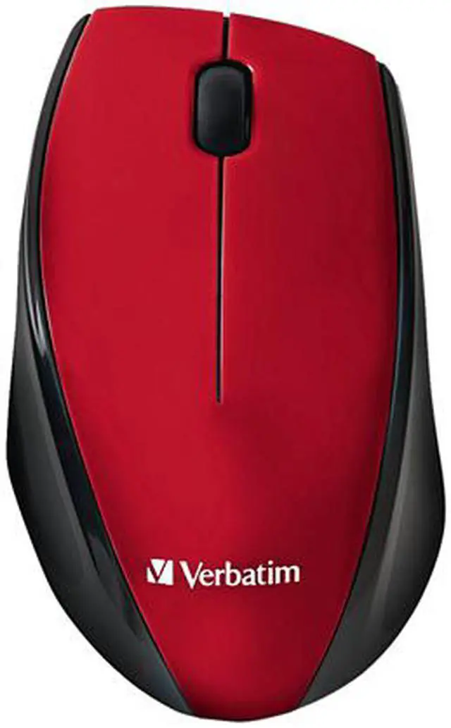 Alt view image 2 of 3 - Verbatim 97995 Wireless Multi-Trac Blue LED Optical Mouse (Red)
