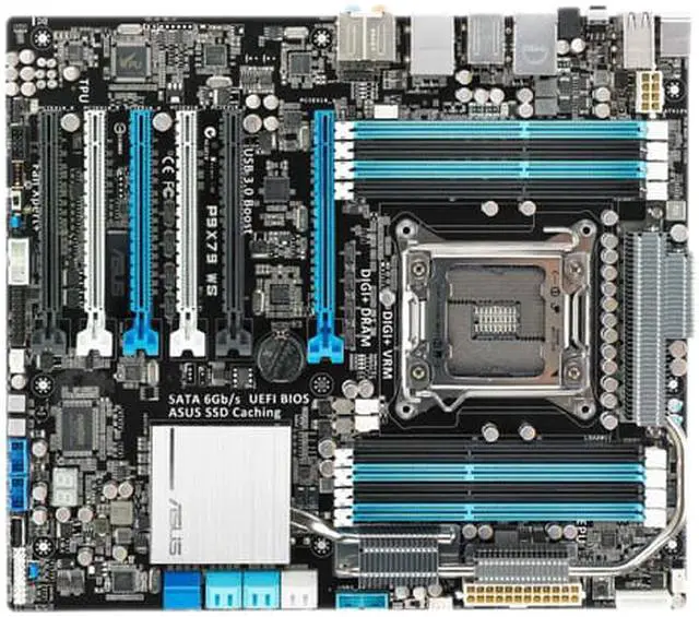 Alt view image 2 of 3 - ASUS P9X79 WS/IPMI LGA 2011 Intel X79 USB 3.0 CEB Motherboards - bulk (5 in 1)