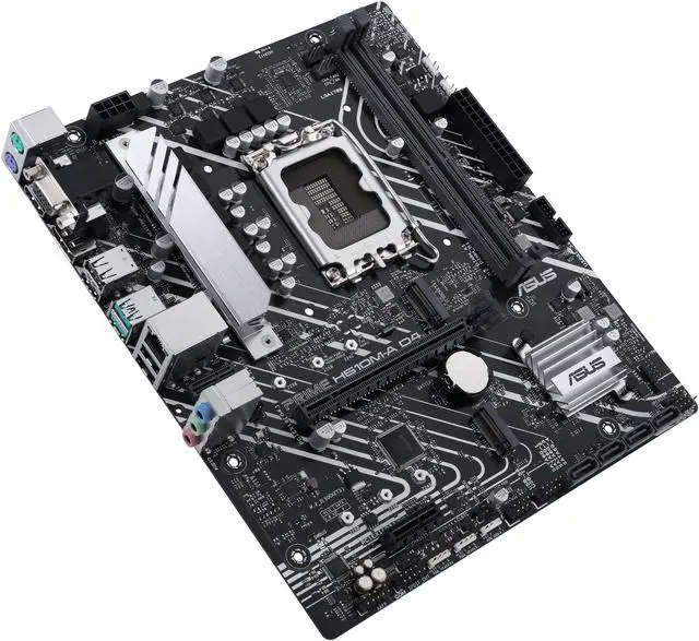 Alt view image 3 of 3 - ASUS PRIME H610M-A D4-CSM LGA 1700 (Intel 12th & 13th Gen) Micro-ATX Commercial Motherboard (PCIe 4.0, DDR4, 2xM.2 slots, 1Gb LAN, rear USB 3.2 Gen 2 ports, DP/HDMI/D-Sub) - Bulk Packaging