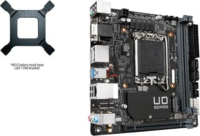 Alt view image 4 of 7 - GIGABYTE H610I DDR4 Intel H610 LGA 1700 Mini-ITX Motherboard with DDR4, Single M.2, PCIe 4.0, USB 3.2 Gen1, Intel GbE LAN Chip