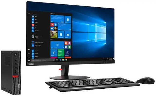 Alt view image 5 of 6 - Lenovo ThinkCentre M920x Tiny Desktop Computer i7-8700T 8GB 256GB SSD Win 10 Pro