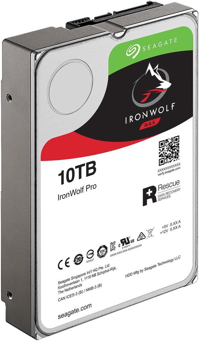 Seagate IronWolf ST10000VN000 - hard drive - 10 TB - SATA 6Gb/s -  ST10000VN000 - Internal Hard Drives 