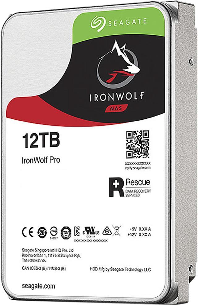 Seagate IronWolf 12TB NAS Internal Hard Drive HDD – CMR 3.5 Inch SATA 6Gb/s  7200 RPM 256MB Cache for RAID Network Attached Storage – Frustration Free