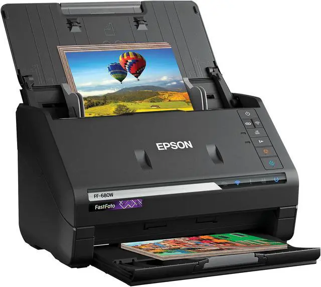 Alt view image 7 of 8 - Epson FastFoto FF-680W Wireless High-speed Photo Scanning System for PC and Mac