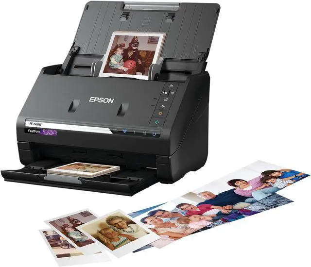Alt view image 8 of 8 - Epson FastFoto FF-680W Wireless High-speed Photo Scanning System for PC and Mac