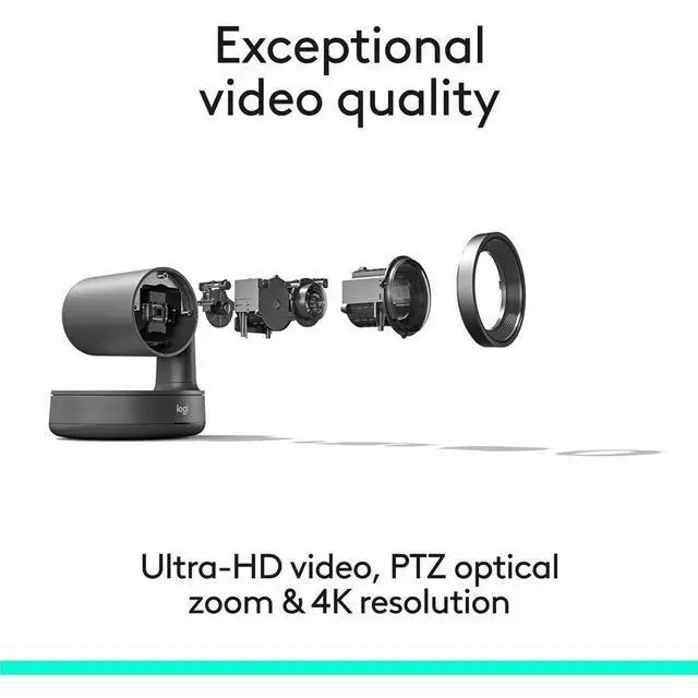 Alt view image 3 of 8 - Logitech Rally Plus 4K Ultra-HD Video Conference System for Large to Extra Large Rooms | 960-001225