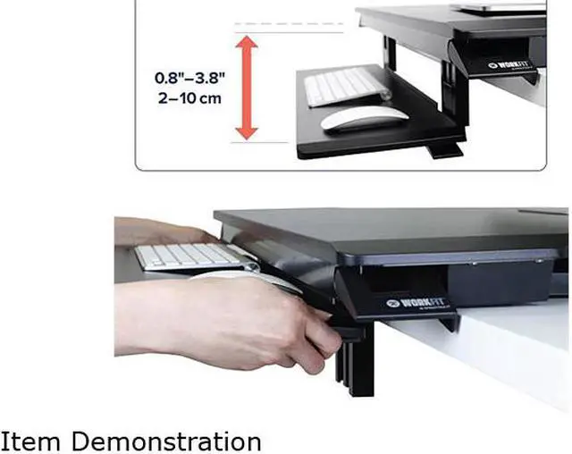 Alt view image 3 of 6 - Ergotron 33-467-921 WorkFit-TX Standing Desk Converter, Sit-Stand Desk Workstation - Height-Adjustable Keyboard