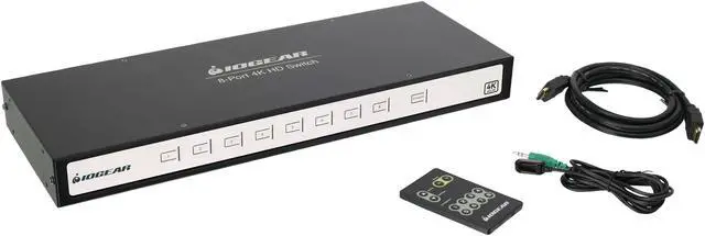 Alt view image 4 of 5 - IOGEAR True 4K 8-Port Switcher with HDMI connection (TAA Compliant) GHSW8481