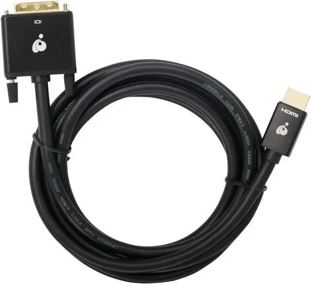 Alt view image 2 of 3 - IOGEAR GHDDVIC4K3 6ft. 4K @ 30Hz HDMI to DVI Converter Cable