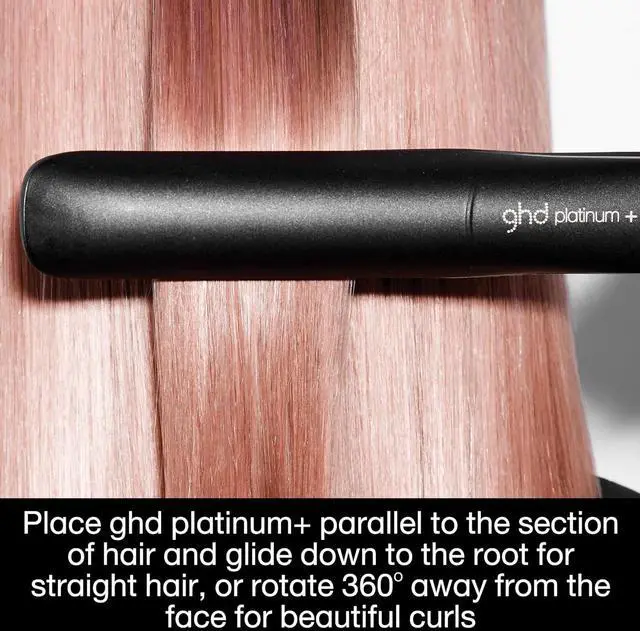 Alt view image 6 of 7 - ghd Platinum Flat Iron + Styler (1 Inch Plate) - Black