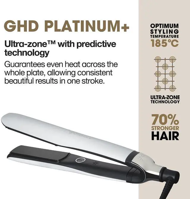Alt view image 2 of 16 - Ghd Platinum+ Styler ? 1" Flat Iron Hair Straightener, Professional Ceramic Hair Styling Tool for Stronger Hair, More Shine, & More Color Protection