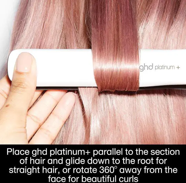 Alt view image 3 of 16 - Ghd Platinum+ Styler ? 1" Flat Iron Hair Straightener, Professional Ceramic Hair Styling Tool for Stronger Hair, More Shine, & More Color Protection