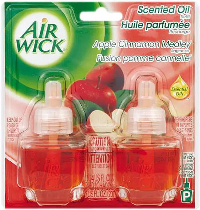 Main image of Scented Oil Refill, Warming - Apple Cinnamon Medley, .67oz, Orange,