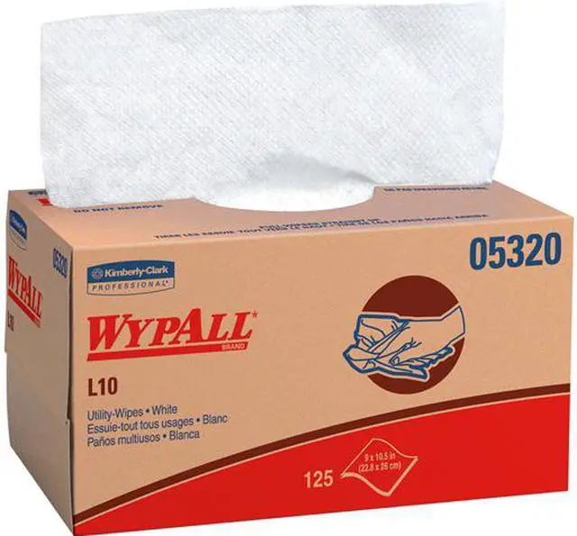 Main image of WypAll L10 Paper Wipers White 125 Wipes/Pack 05320
