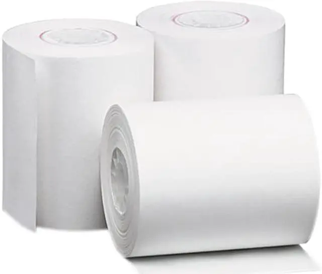 Main image of UNIVERSAL Single-Ply Thermal Paper Rolls 2 1/4" x 80 ft White 50/Carton 35760