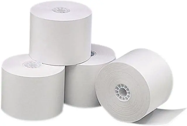 Main image of UNIVERSAL Single-Ply Thermal Paper Rolls 2 1/4" x 85 ft White 3/Pack 35761