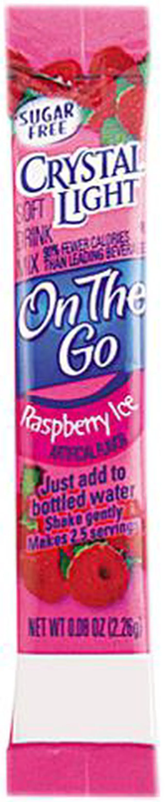 Main image of Flavored Drink Mix, Raspberry Ice, 30 .08Oz Packets/Box
