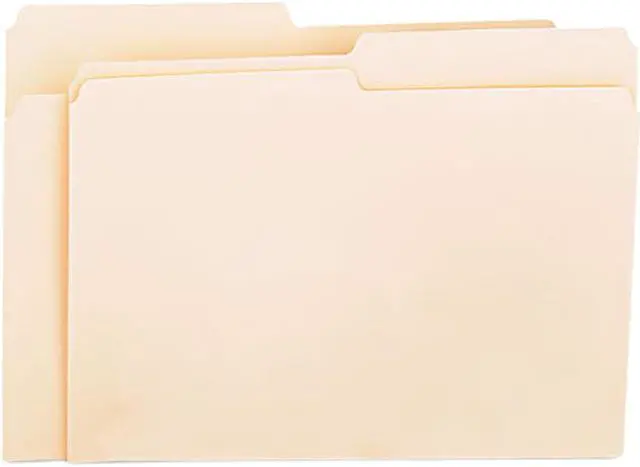 Main image of UNIVERSAL File Folders 1/2 Cut One-Ply Top Tab Letter Manila 100/Box 12112
