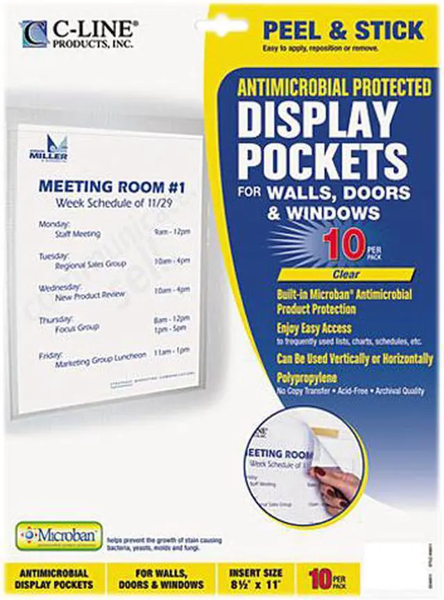 Main image of C-Line Display Pockets, 8 1/2" X 11", Polypropylene, 10/Pack 36911