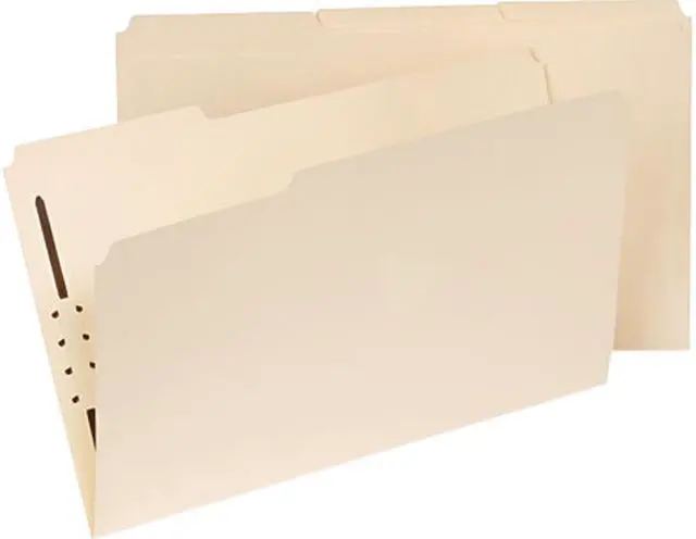 Main image of Universal Manila Folders, One Fastener, 1/3 Tab, Legal, 50/Box