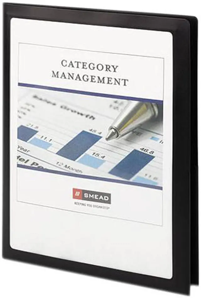 Main image of Smead Folder,2pkt,Poly,5pk,Bk 87705