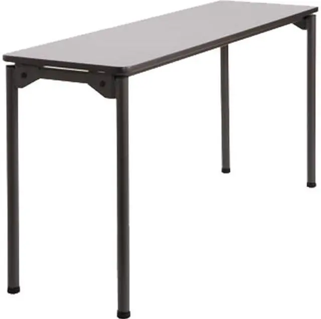 Main image of Maxx Legroom Rectangular Folding Table 60w x 18d x 29-1/2h Gray/Charcoal