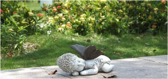 Alt view image 6 of 7 - hi-line gift ltd sleeping baby fairy statue