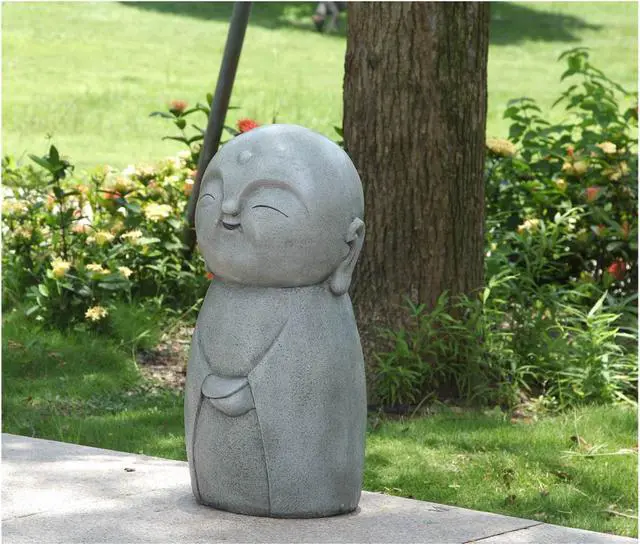 Alt view image 6 of 6 - hi-line gift ltd smiling lucky japanese jizo statue