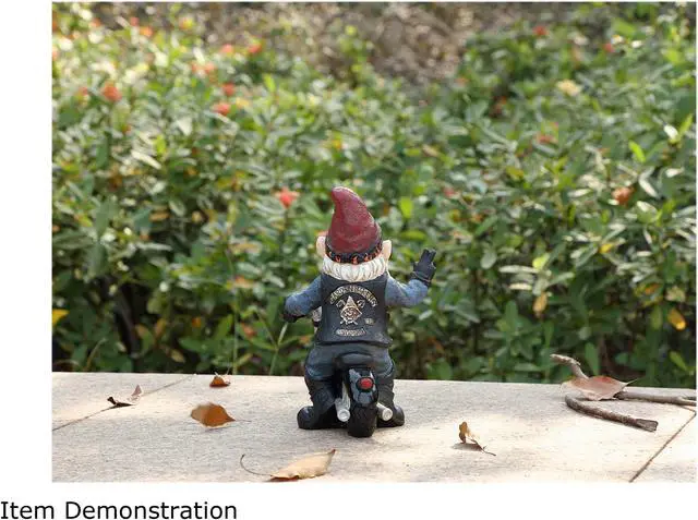 Alt view image 8 of 9 - hi-line gift 75616-w peace biker gnome