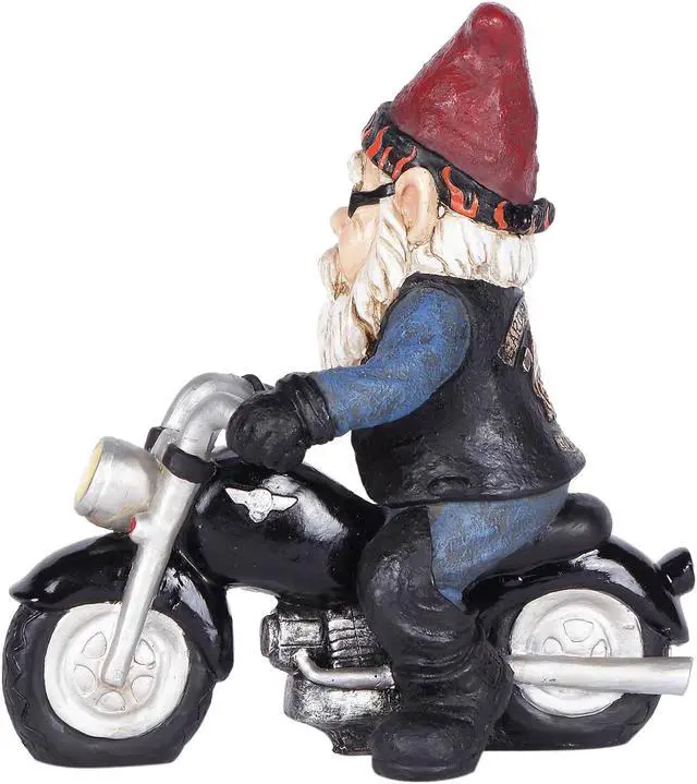 Alt view image 3 of 9 - hi-line gift 75616-w peace biker gnome