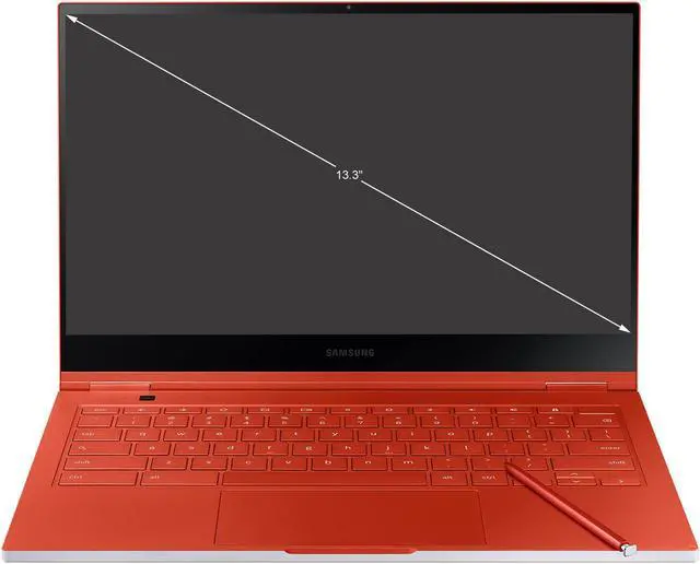 Alt view image 8 of 19 - Samsung - Galaxy 13.3" 4K Ultra HD Touch-Screen Chromebook - Intel Core i5 - 8GB Memory - 256GB SSD - Fiesta Red Tablet Notebook Laptop XE930QCA-K01US