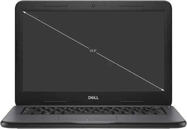 Alt view image 2 of 10 - Dell Latitude 3000 3310 13.3" Notebook - 1366 x 768 - Celeron 4205U - 4 GB RAM - 64 GB Flash Memory - Windows 10 Pro Education 64-bit - Intel HD Graphics 610 - English (US) Keyboard - 0.9 Megapix