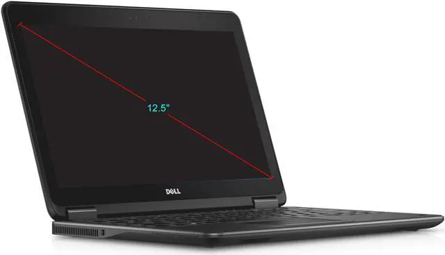Alt view image 3 of 12 - Dell Latitude E7240 12.5 in Laptop - Intel Core i5 4300U 4th Gen 1.9 GHz 4GB 128GB SSD Windows 10 Pro 64-Bit - Webcam