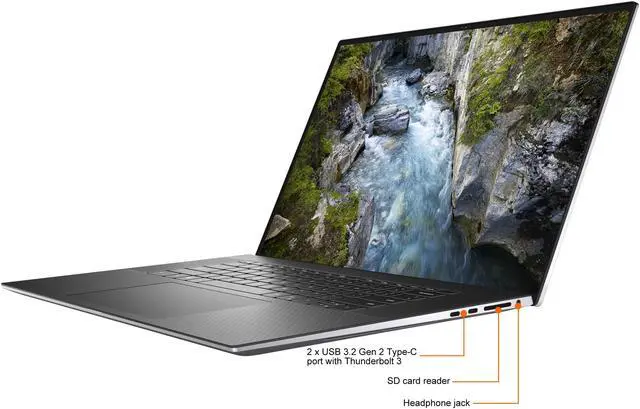 Alt view image 5 of 11 - Dell Precision 5000 5750 17.3" Mobile Workstation - Full HD Plus - 1920 x 1200 - Intel Core i7 (10th Gen) i7-10750H Hexa-core (6 Core) 2.60 GHz - 16 GB RAM - 512 GB SSD - Windows 10 Pro - NVIDIA