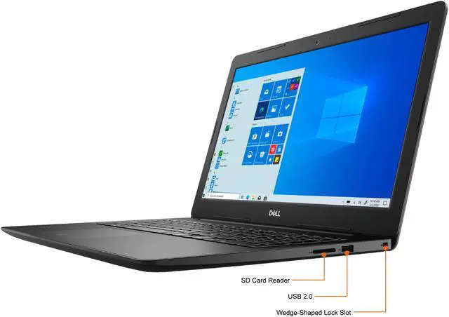 Alt view image 3 of 11 - 2020 Dell - Inspiron 15 3593- 15.6” HD Touch Screen Laptop - Intel Core i7 - 12GB Memory - 512GB SSD  Windows 10 in S Mode Integrated Widescreen HD 720P Webcam  - Black
