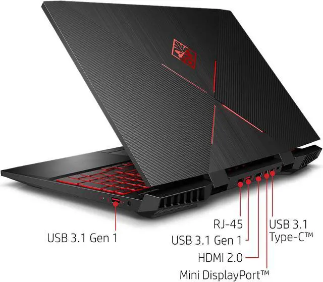 Alt view image 6 of 7 - HP Omen 15-dc0030nr 15.6" FHD IPS GTX 1060 6 GB VRAM i7-8750H 16 GB Memory 1 TB HDD + 128 GB SSD Windows 10 Home Gaming Laptop